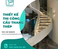 Thi công cầu thang xoắn ốc đẹp tại TPHCM