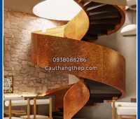 Cầu thang xoắn ốc cho căn hộ Penhouse