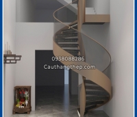 Cầu thang xoắn ốc cho căn hộ Duplex tại TP.HCM