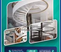 Cầu thang xoắn ốc cho căn hộ Bình Dương, TP.HCM