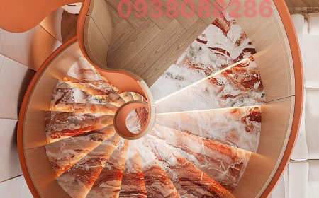 Thi công cầu thang xoắn cho resort Vũng Tàu, TP.HCM