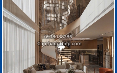 Cầu thang xoắn ốc Villa tại Sài Gòn