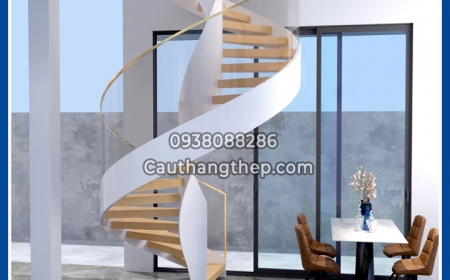 Xưởng gia công cầu thang xoắn ốc Bình Dương