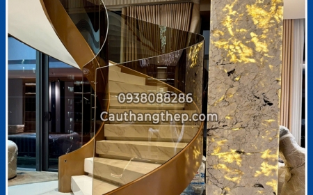 Top mẫu cầu thang xoắn ốc cho Penhouse tại Thủ Đức