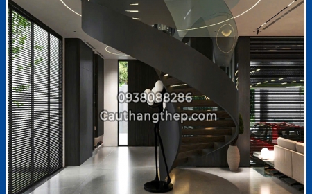 Cầu thang xoắn ốc cho Penhouse tại HCM
